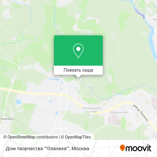 Карта Дом творчества ""Опалиха""