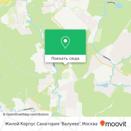 Карта Жилой Корпус Санатория "Валуево"