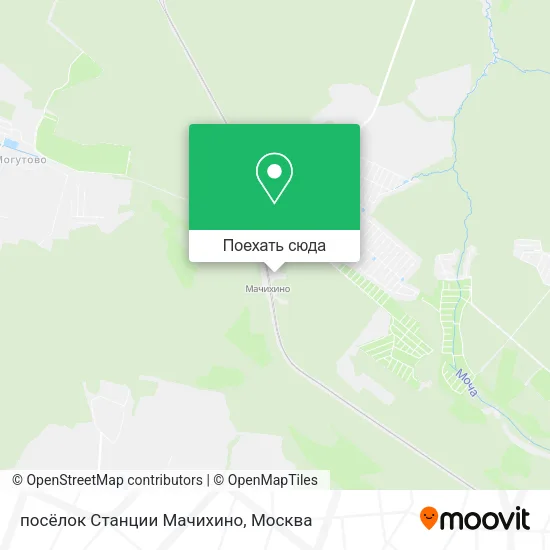 Карта посёлок Станции Мачихино
