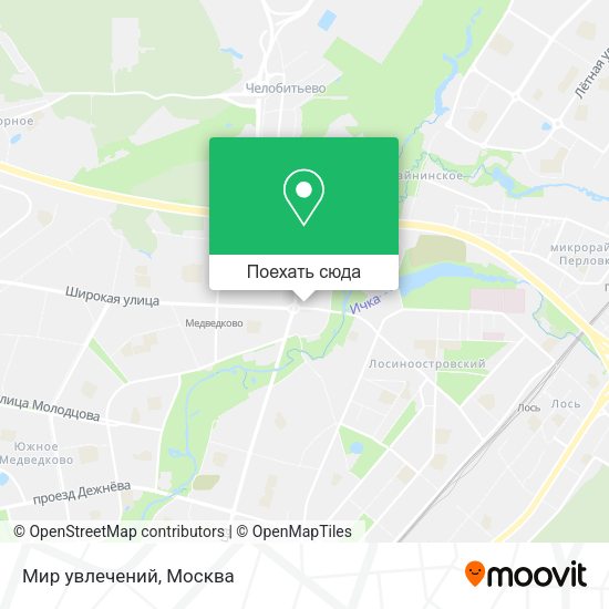 Карта Мир увлечений