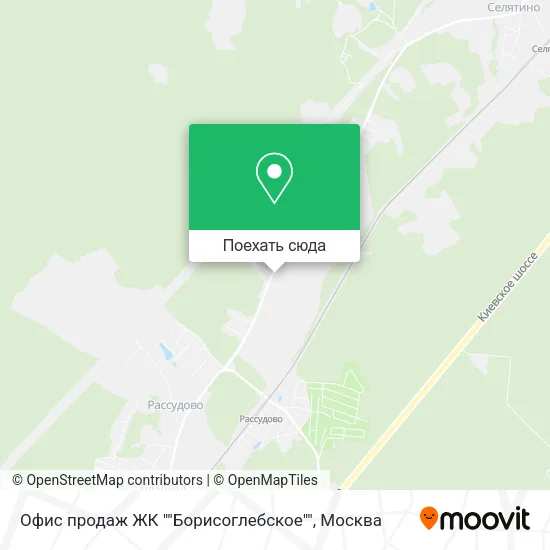 Карта Офис продаж ЖК ""Борисоглебское""