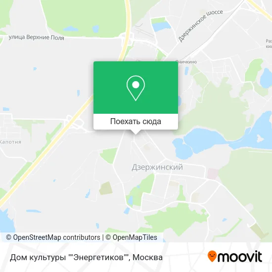 Карта Дом культуры ""Энергетиков""