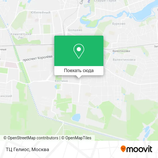 Карта ТЦ Гелиос