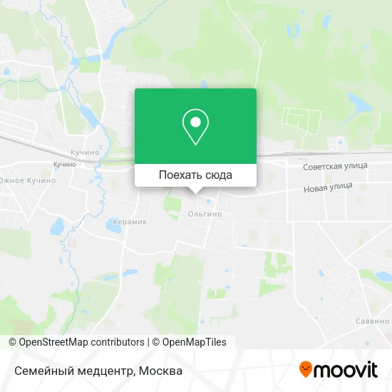Карта Семейный медцентр