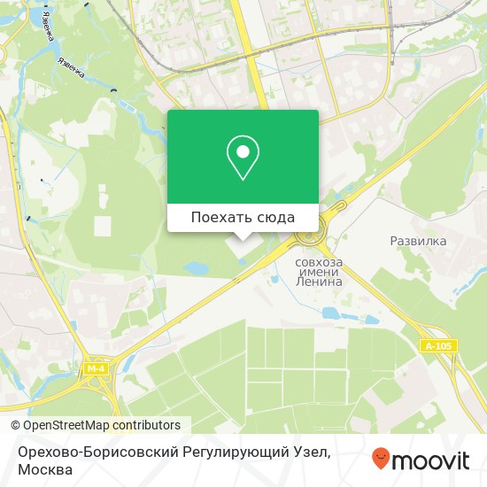 Карта Орехово-Борисовский Регулирующий Узел