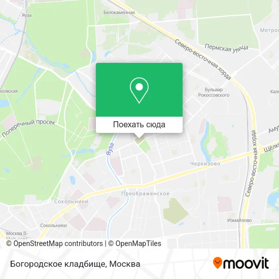 Карта Богородское кладбище