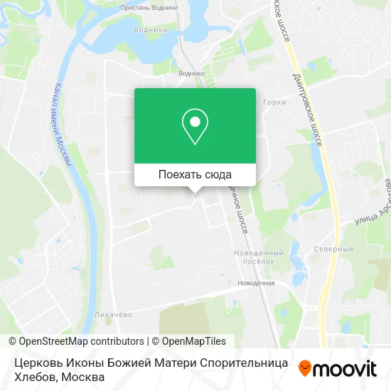 Карта Церковь Иконы Божией Матери Спорительница Хлебов
