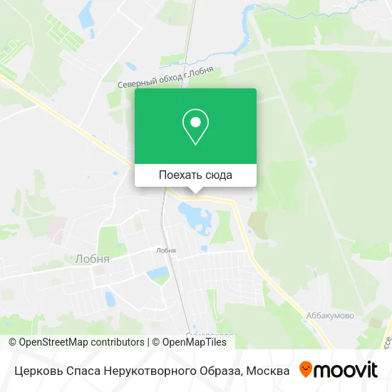 Карта Церковь Спаса Нерукотворного Образа