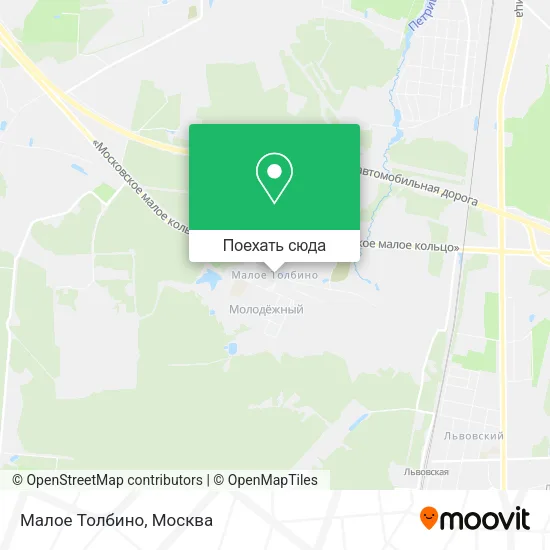 Карта Малое Толбино