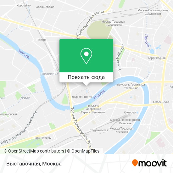 Карта метро выставочная москва