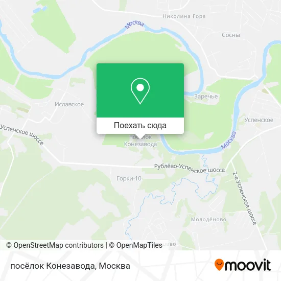 Карта посёлок Конезавода