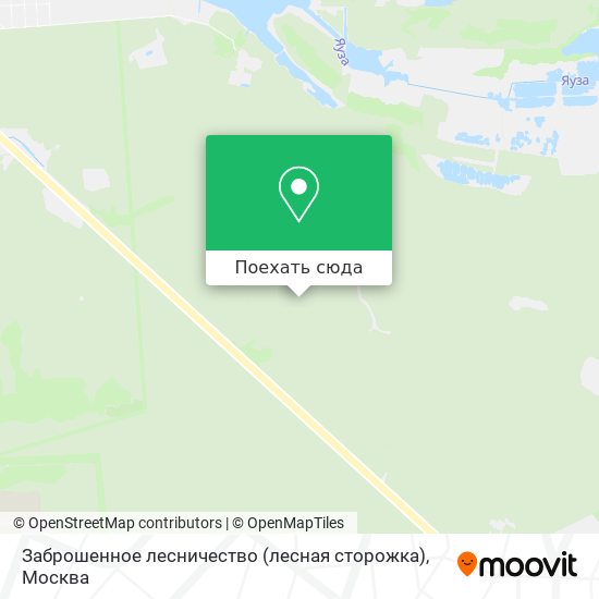 Карта Заброшенное лесничество (лесная сторожка)