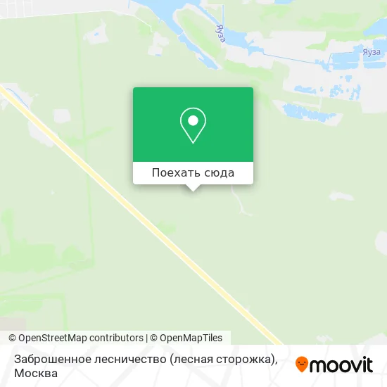 Карта Заброшенное лесничество (лесная сторожка)