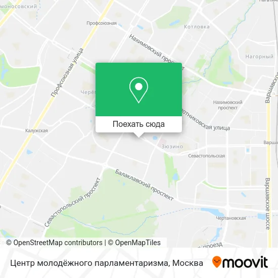 Карта Центр молодёжного парламентаризма