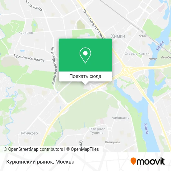 Карта Куркинский рынок