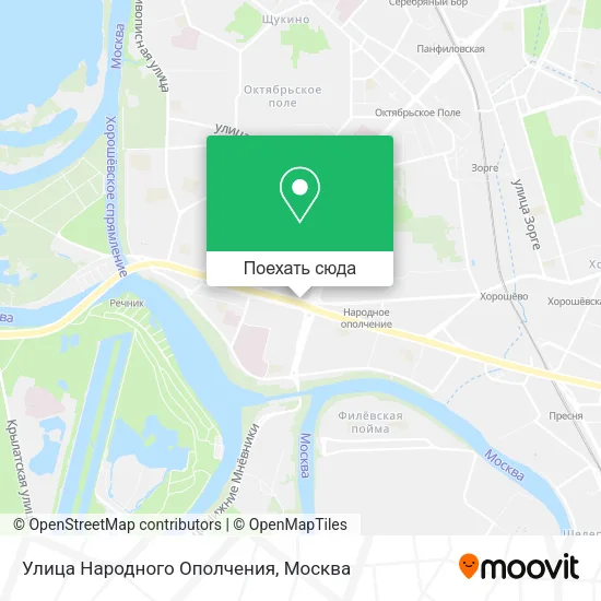Карта Улица Народного Ополчения