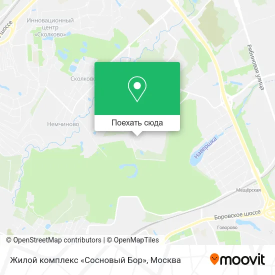Карта Жилой комплекс «Сосновый Бор»