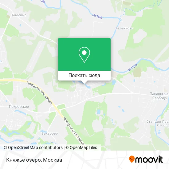 Карта Княжье озеро