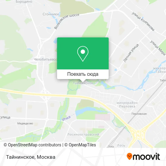 Карта Тайнинское