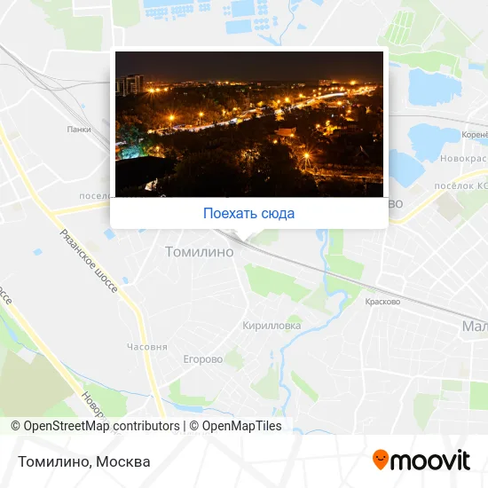 Карта Томилино