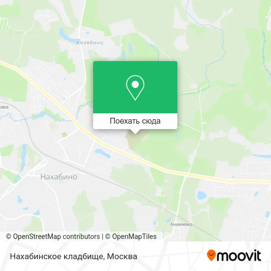 Карта Нахабинское кладбище