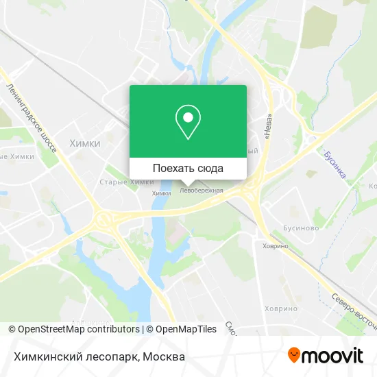 Карта Химкинский лесопарк