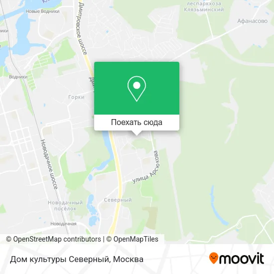 Карта Дом культуры Северный