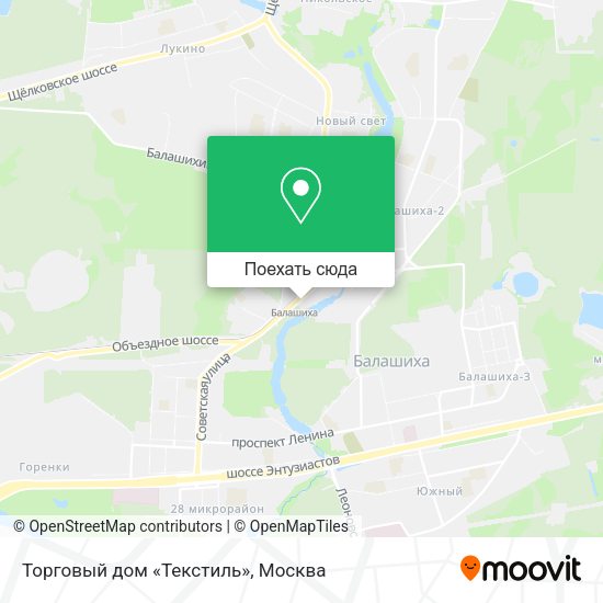 Карта Торговый дом «Текстиль»