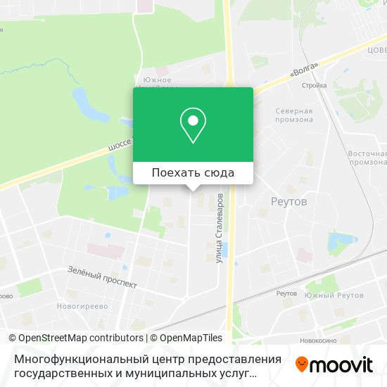 Карта Многофункциональный центр предоставления государственных и муниципальных услуг Ивановское