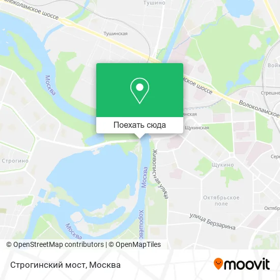 Карта Строгинский мост