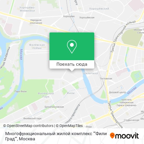 Карта Многофункциональный жилой комплекс ""Фили Град""