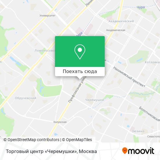Карта Торговый центр «Черемушки»