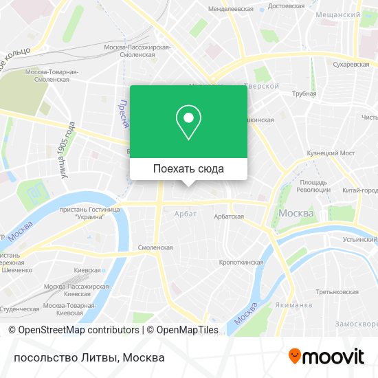 Карта посольство Литвы