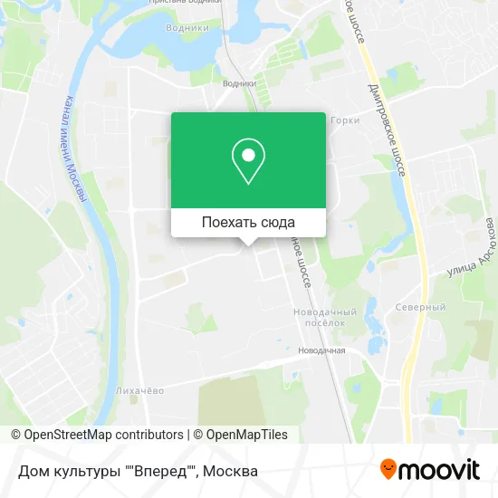 Карта Дом культуры ""Вперед""