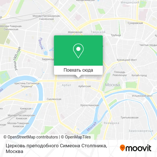 Карта Церковь преподобного Симеона Столпника