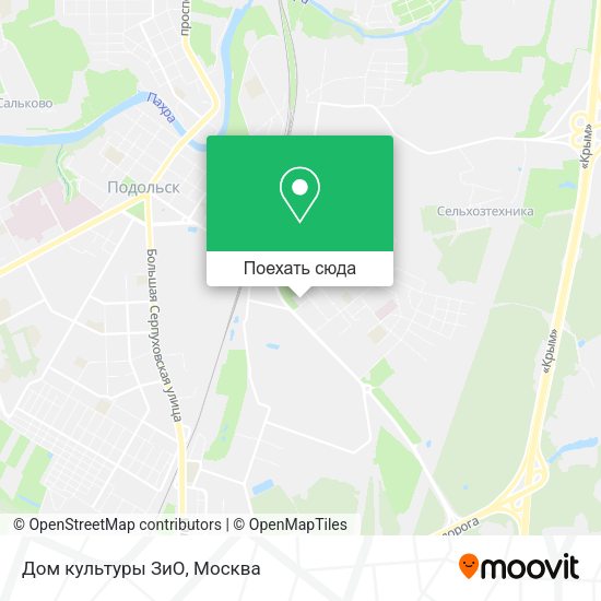 Карта Дом культуры ЗиО