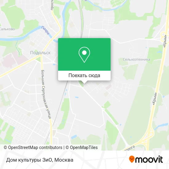 Карта Дом культуры ЗиО