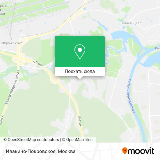 Карта Ивакино-Покровское