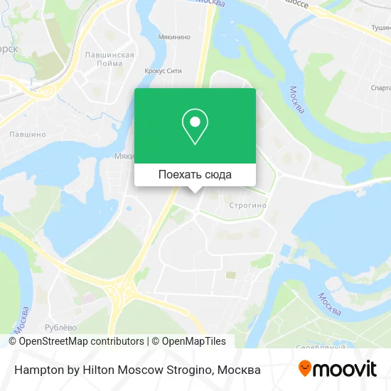 Карта Hampton by Hilton Moscow Strogino