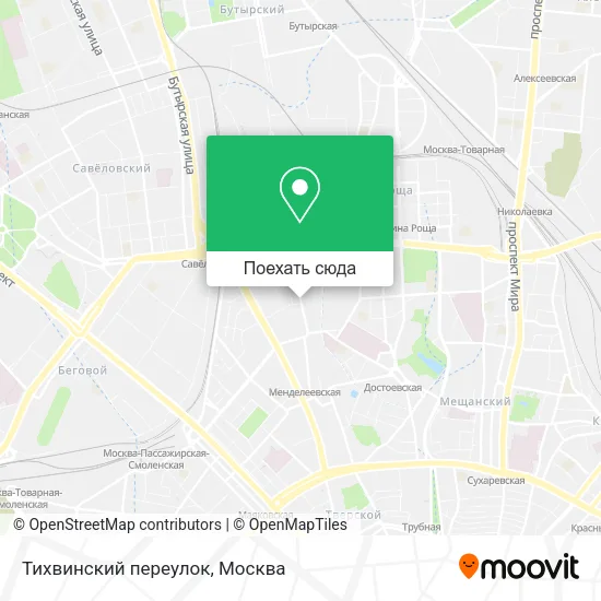 Карта Тихвинский переулок