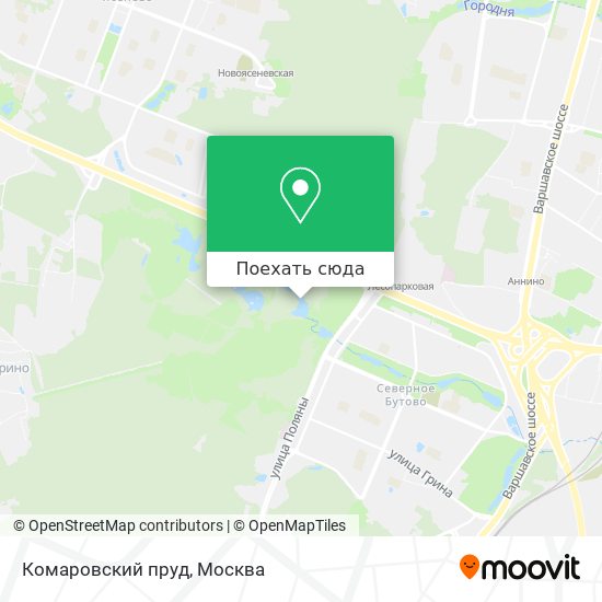 Карта Комаровский пруд