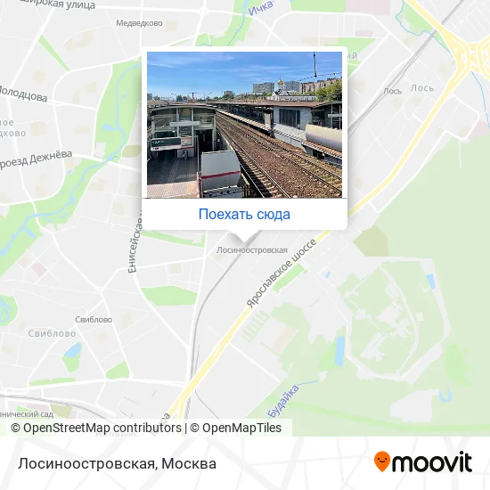 Карта Лосиноостровская