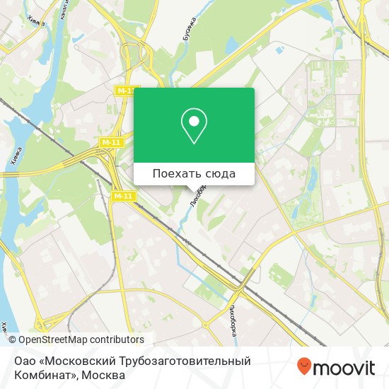 Карта Оао «Московский Трубозаготовительный Комбинат»
