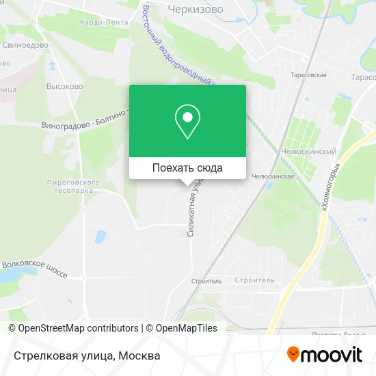 Карта Стрелковая улица