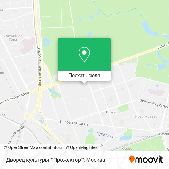 Карта Дворец культуры ""Прожектор""