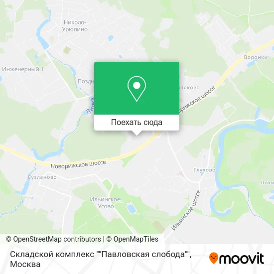 Карта Складской комплекс ""Павловская слобода""