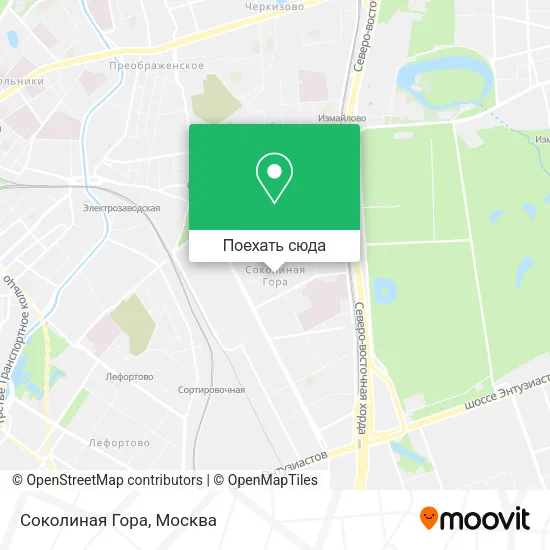 Карта Соколиная Гора