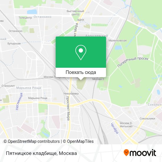 Карта Пятницкое кладбище