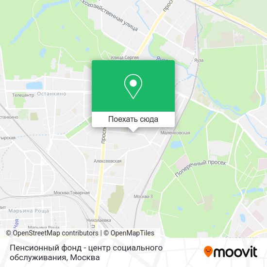 Карта Пенсионный фонд - центр социального обслуживания