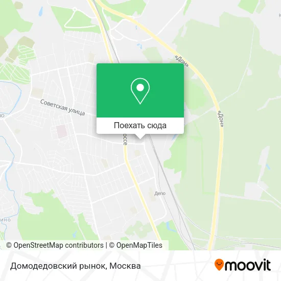 Карта Домодедовский рынок